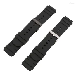 Pulseiras de relógio acessórios Pulseira de silicone para Lumenos Masculino Militar 3000 3001 3901 Levantado 21mm Preto