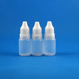 100 PCS 10ml（1/3 oz）プラスチックドロッパーボトルタンパープルーフキャップのヒントセーフLDPE E蒸気シグリキッド10 mlファッション