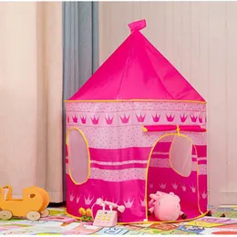 Toy Tents Play Tent Portable Foldable Tipi Prince Folding Tent Children Boy Cubby Play House Kids Gifts Outdoor Toy Tents Deocor Castle 230620