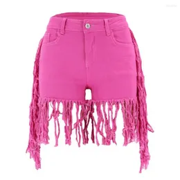 Women's Shorts Fashion Sexy High Waist Ladies Denim 2023 Summer Women's Jeans Streetwear Fringed Tassel Short Femininos