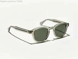 Toppkvalitet Johnny Depp Lemtosh -stil solglasögon män kvinnor vintage rund tonhavsslins märke design transparent ram solglasögon oculos de sol uykq