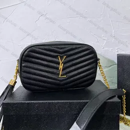 Kadın Tasarımcı Kamera Çantaları Cowhide Deri Zincir Bağlantı Strap Lady Luxury Omuz Çantaları Klasik Moda Crossbody Bag Toptan Debriyaj Çanta