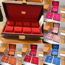 Designer kosmetyczna pudełko biżuterii trumft policentne torby woltolowe skórzane pudełko zegarkowe 8 męskie zegarek organizator biżuterii