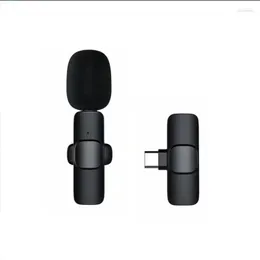 Microphones K8 Professional Lavalier Microphone Universalプラグプレイワイヤレスカラークリップハンドヘルド録音