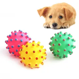 1 stücke Lustige Haustiere Hund Welpen Katze Ball Zähne Spielzeug Kauen Sound Hunde Spielen Holen Squeak Spielzeug Hund Spielzeug Pet liefert Dropshipping