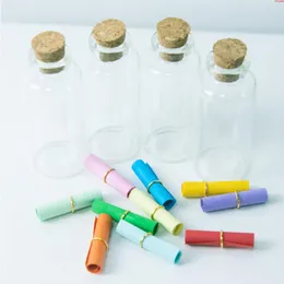 28*65*125mm 25ml Glass Bottles With Cork Small Transparent Mini Empty Bottle Vials Jars New Style 50pcs/lot Free Shippinghigh qualtit Hbuuu