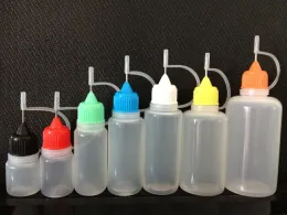 100pcs Boş iğne uç şişeleri Eşafı ile doldurmak için uygun plastik şişe toptan 5ml 10ml 15ml 20ml 30ml 50ml