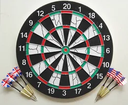 Darts 36CM Professional Double-sided Flocking Dart Board Steel Tipped Darts Competition KTV Entertainment and Leisure with 6 Darts 230621
