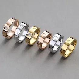 anelli di nozze di gioielli di moda per le donne anelli d'oro all'ingrosso anello di diamanti di lusso di design anello a fascia unisex coppia fidanzamento amante anelli di lusso