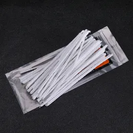 화이트 코튼 파이프 클리너 액세서리 50개 포장 집중 흡연 클린 도구 소프트 표백 흡수성 담배 파이프 브러시 15cm 클리너