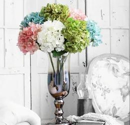 Decorative Flowers High Top Hydrangea Artificial Silk Flower Wedding Centerpieces Bouquet 55cm Dia 20cm Ornament Garland Home Decoration 7