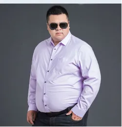 メンズドレスシャツ高品質の冬の秋の男性プラスサイズビッグドレスシャツ長袖8xl 10xl 12xlフォーマルオフィスシャツビジネスブルー230620