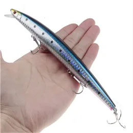 Betar lockar 1st 18 cm 24g minnow fiske lockas laser hårt konstgjort bete plast plast stor falska fisk hav crankbait wobblers 230620