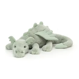 حيوانات أفخم محشوة يطير Dragon Dragon Plush Dinosaur Doll مع أجنحة لعبة التهدئة الناعمة Toy Studed Animal Plush Toy 230620