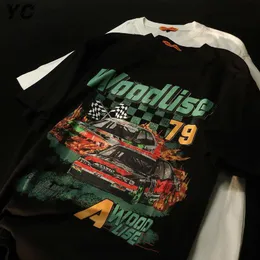 Tシャツ・カットソー IONSEOUL Racing Vintage Short Sleeve T Shirt E222 DHgate.com:Mens and Womens 90s Retro Racing Graphic