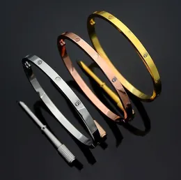 Designer armband män och kvinnor s armband guld manschetter skruvmejsel nagelarmband smycken valentin dag gåva