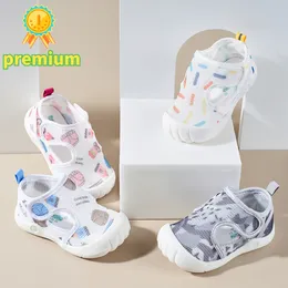 İlk Yürüteçler Toddler Bebek Sandalları Nefes Alabilir Hava Mesh Sevimli Ayakkabı 1-4 Yıllık Kayma Anti-Slip Yumuşak Sole First Walkers Bebek Hafif Yaz 230620