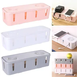 Other Home Garden Cable Storage Box Power Strip Wire Case Anti Dust Charger Socket Organizer Network Line case Management 230620