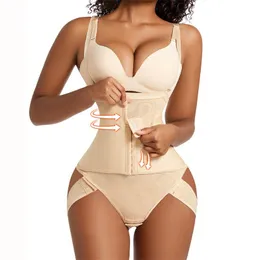 Cintura modeladora de barriga dupla compressão feminina levantador de bumbum bodysuits emagrecimento espartilho roupa íntima modeladora corporal cintas colombianas tanga sexy 230621