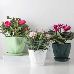 Conjunto de vasos de plantas para bunga pot bunga baik tidak mudah rusak pot bunga ringan pembibitan decoração moderna para pertanian