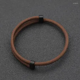 Charm armband mode resizable rep för män kvinnor minimalistisk marin svart tråd Braclet camping smycken yoga braslet gåva honom