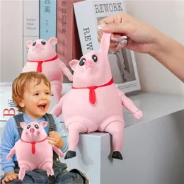 Rolig klämma rosa grisar Antistress Toy Cute Squeeze Animals Lovely Piggy Doll Stress Relief Toy Decompression Toy Children Gifts