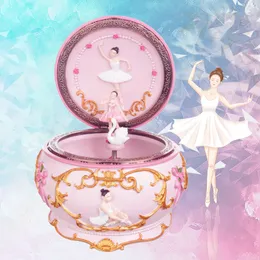 Obiekty dekoracyjne figurki romans balerina tańcząca dziewczyna muzyka swan jezioro świetliste muzyczne wesele walentynki dzień świąteczny 230621