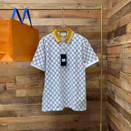Tasarımcı Erkekler Polo Tee Yeni Pamuk Kırışıklık Dayanıklı Nefes Alabilir T-Shirt Yakası Ticari Moda Gündelik Tüm Vücut Makineleri Üst düzey Polo Kısa Kollu M-3XL