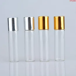 5 ML Mini Travel Glass Roll on Bottles para óleos essenciais Perfume Vazio Cosmetic Containers Atacado 100 pçs/lote alta quantidade Bjnpq