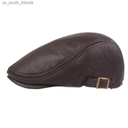 Boinas Masculinas Estilo Francês Boné Duckbill Vintage Ajustável Quente Respirável Chapéu Plano Bonés Newsboy Moda Algodão Artista L230523