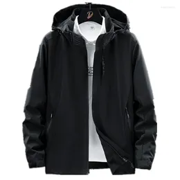 Kurtki myśliwskie Mężczyźni Outdoor Casual Sport Hooded Jacket Warda oddychająca turystyka golfowa kemping golfowy Windbreaker Autumn cienki