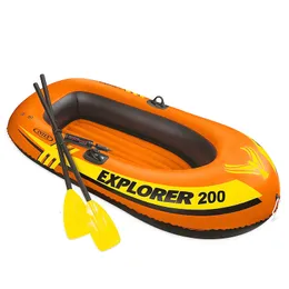 Beach accessories Explorer 200 2 Person Inflatable Boat Set with French Oars and Mini Air Pump 58331 230621