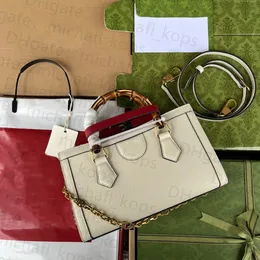 Bolsa de mão Diana de alta qualidade 10A Bolsa de mão de luxo feminina com alça de bambu Moda clássica bolsa transversal de grife