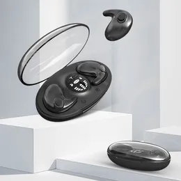 Yenilik Ürünleri Görünmez Uyku Kablosuz Kulaklık IPX5 Su Geçirmez Mini Kablosuz Kulaklık Dijital Pil Display Sports Earbuds AL 230621 için Handfree