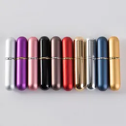 6ml colorful Refillable Portable Mini Perfume Bottle & Traveler Aluminum Spray Atomizer Empty Parfum Bottle Free Shipping