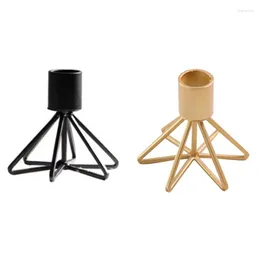 Ljushållare G6DA Retro Metal Candlestick Holder For Taper Candles Vintage Desktop Tealight Stand Decoration Wedding Birthday