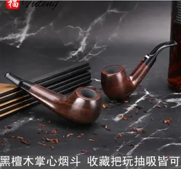 Smoking Pipes 3MM iron core filtered solid wood pipe