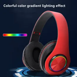 Hot -selling B39 light -emitting Bluetooth5.0 headset header wearing heavy bass mobile phone wireless sports gaming gift headset