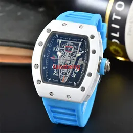 r2023 Automatic motion waterproof full function men's watch top brand luxury ceramic rim men's hollowed out quartz watch