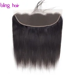 قطع الشعر bling Hair 13x4 HD الدانتيل الشفاف الأمامي CLRE البرازيلي البشري المستقيم إلى HD فقط remy جزء حر 230621