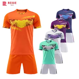 Other Sporting Goods Men Kids Custom DIY Football Uniform Jersey Soccer Set Training Match Sports Suit High Quality Polyester Fabric Season 230621