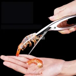 Stainless Steel Shrimp Peeler Prawn Shrimp Deveiner Fishing Knife Lobster Shell Remover Peel Device Kitchen Seafood Tools CPA5748 JN22