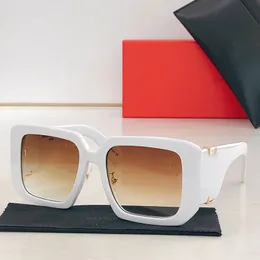 Modne damskie okulary przeciwsłoneczne SLM120YS Projektantki damskie duże okulary świątynne marka okularów przeciwsłonecznych Uv400 Rozmiar 53 19 145 Najwyższej jakości
