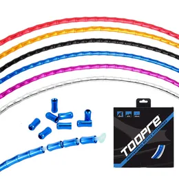 Gabbie per bottiglie d'acqua Cavi per biciclette Alloggiamento Lega di alluminio Slub Tube Mountain Road Bike Freno a velocità variabile Iniezione di olio Filo a lisca di pesce 230621