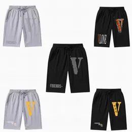 Vlone Man Designer Short Summer Mym Shorts for Men Mens Shorts 9 inch تمارين كرة السلة شورت الرجال مع الجيوب القطن القصيرة غير الرسمية الخصر
