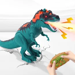 ElectricRC Animals 24g Water Spray Remote Control Dinosaur Toy Electronic Smart With Light Roaring Childrens Gift 230621