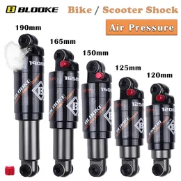 Bisiklet grupları Blooke Hava Emici Şok Arka Ön 120 125 150 165 190 MM MTB E Bike Kindshock Mountain Bisiklet Scooter M365 KUGOO M5 M4 230621