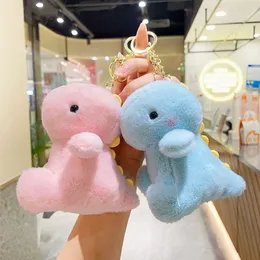 Cute Dinosaur Plush Toy Dolls Keyring Pendant Plushie Keychain Stuffed Birthday Christmas Gift 2134