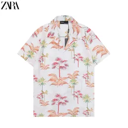 6 # Camisas de diseñador de lujo Moda para hombre Camisa de bolos con estampado geométrico Hawaii Floral Camisas casuales Hombres Slim Fit Manga corta Variedad M-XXXL # 55