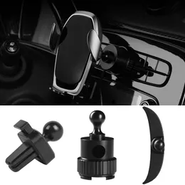 Universal 17mm Ball Head Car Phone Holder Base Air Outlet Clip GPS Navigation Bracket Accessories for Smart 453 Fortwo Forfour